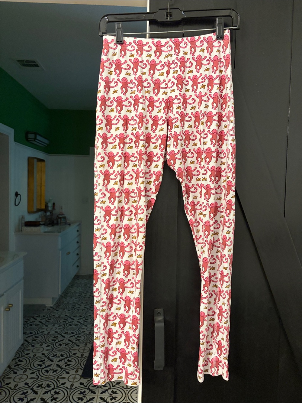 Roller Rabbit women’s XS Pink Monkey Print Leggings